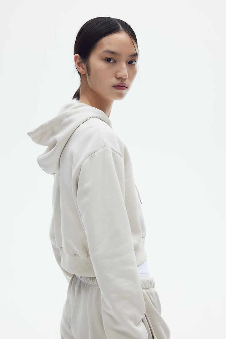 H&M Short Hooded Sweatshirt Jacket