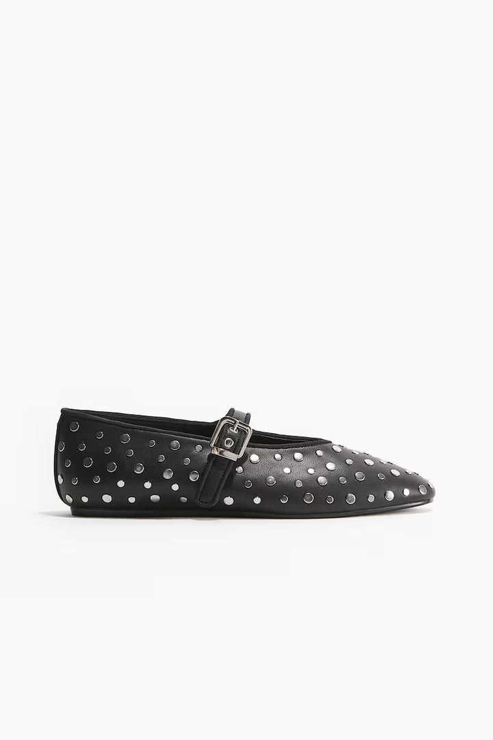 H&M Studded Mary Jane Ballet Flats