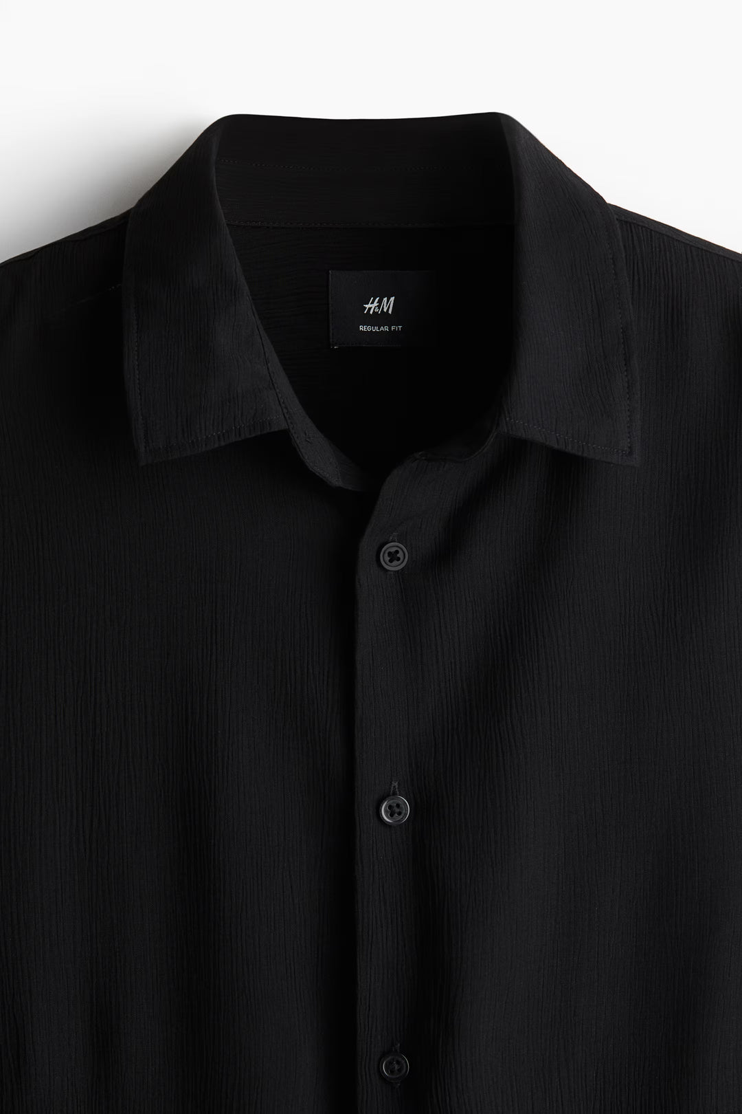 H&M Regular-Fit Crinkled Shirt