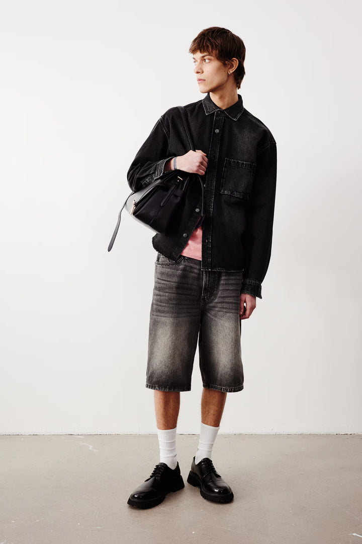 H&M Boxy Denim Shirt