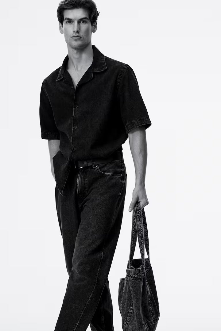 H&M Barrel-Leg Loose-Fit Jeans