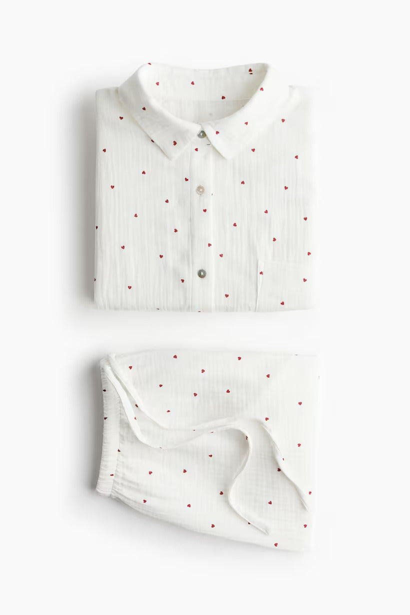 H&M Pajama Shirt and Shorts