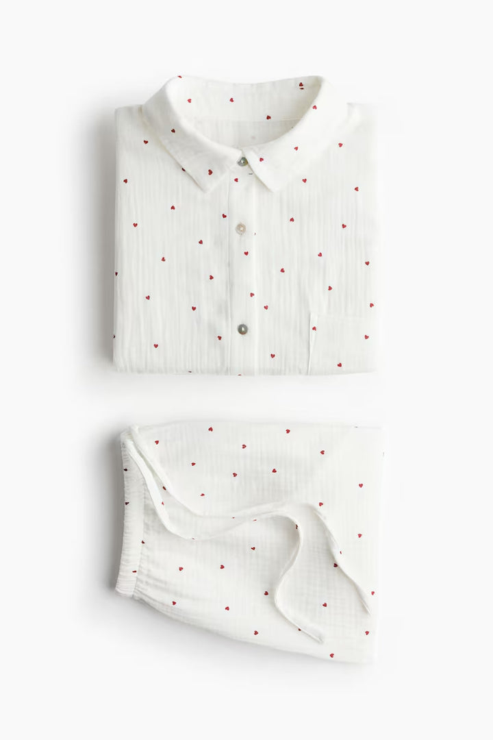 H&M Pajama Shirt and Shorts