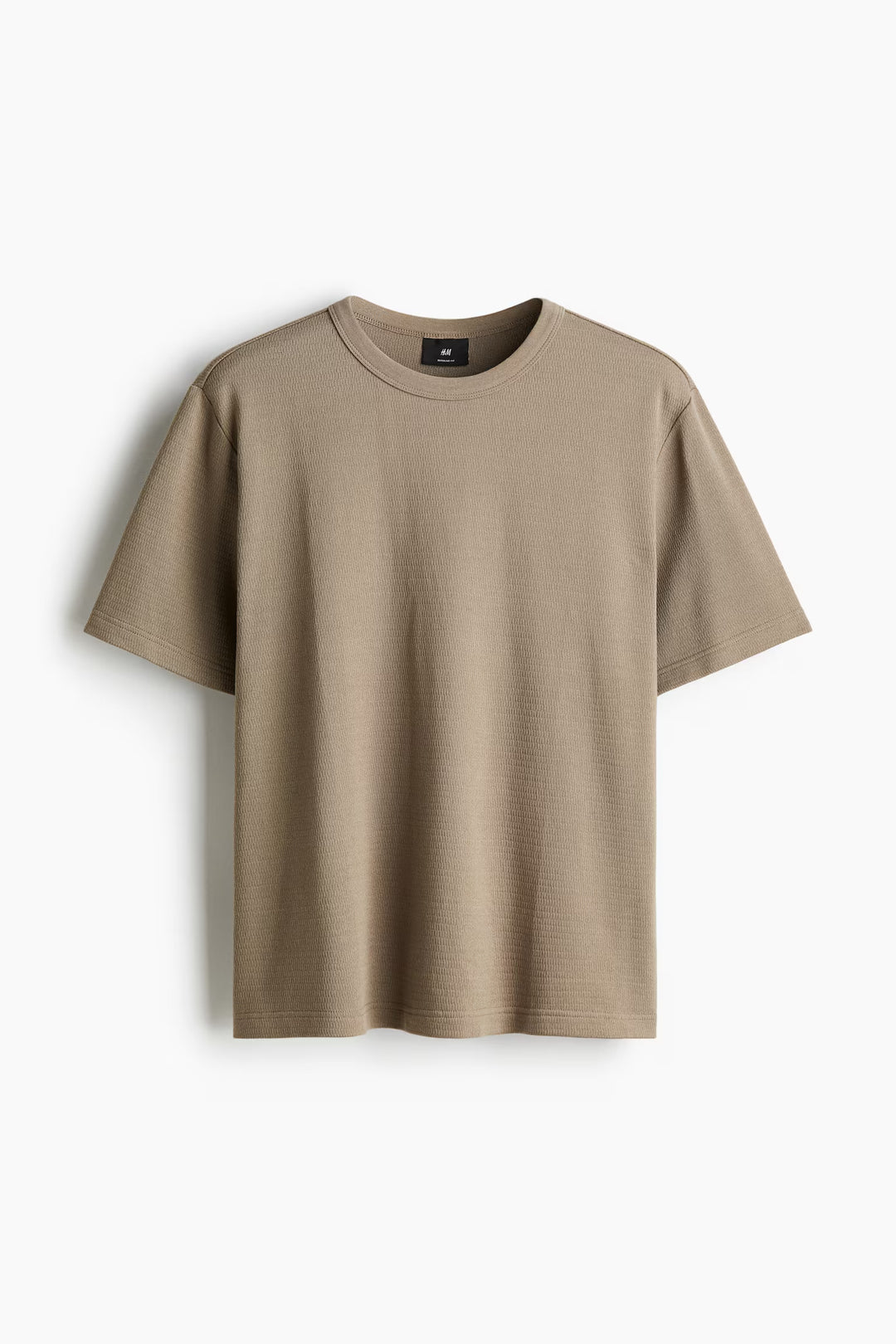 H&M Regular Fit Waffled T-Shirt