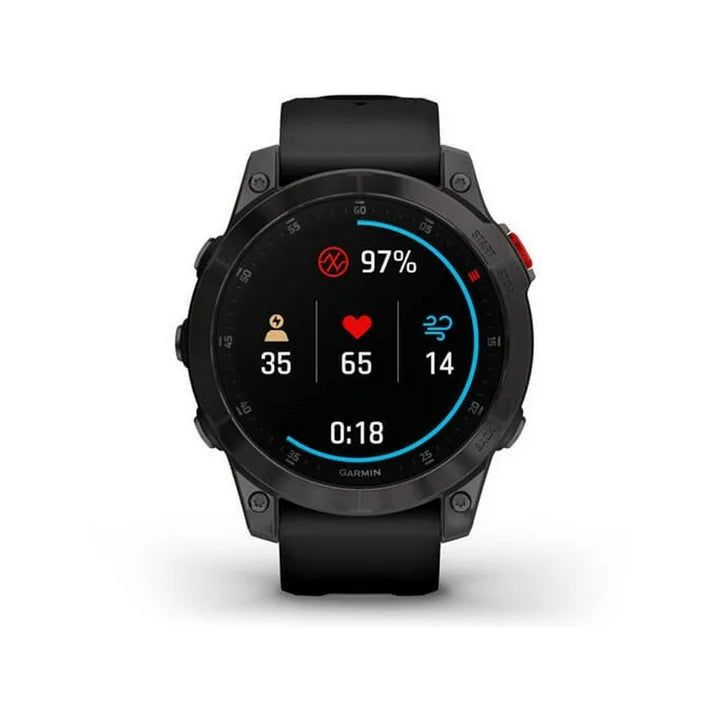 Garmin epix Gen 2, Premium active smartwatch, Health and wellness features, touchscreen AMOLED display, adventure watch with advanced features, black titanium