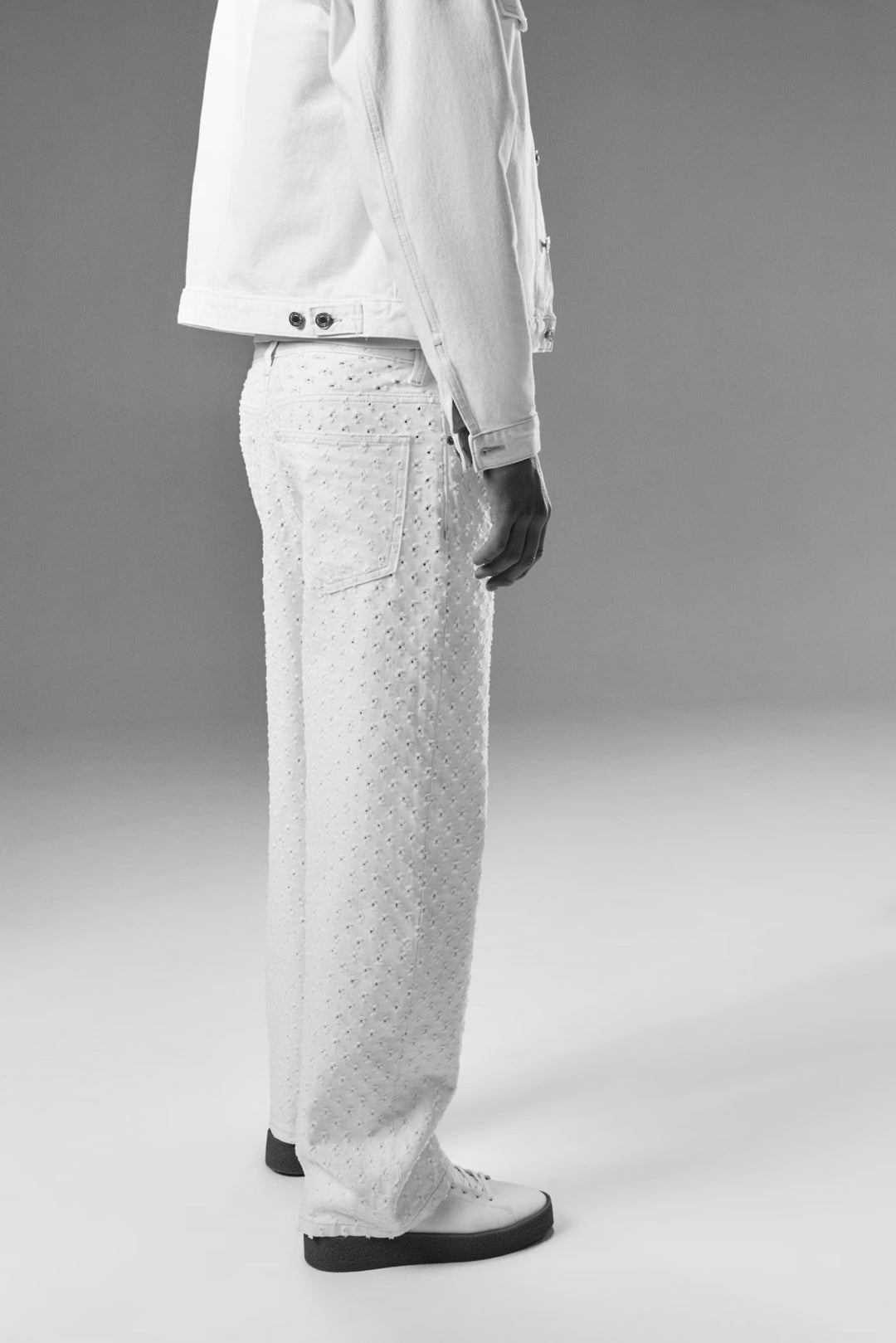 H&M Patterned Baggy Jeans