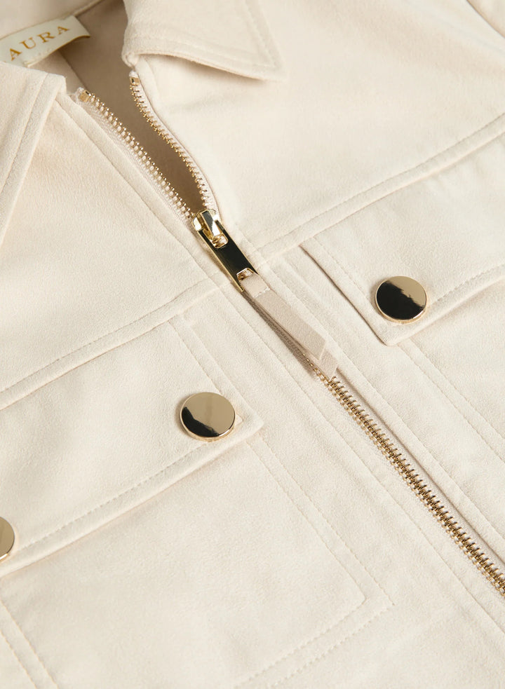 LAURA Faux-Suede Jacket