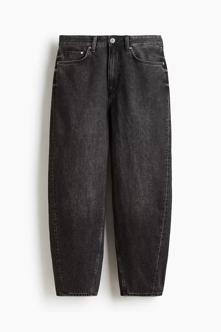 H&M Barrel-Leg Loose-Fit Jeans
