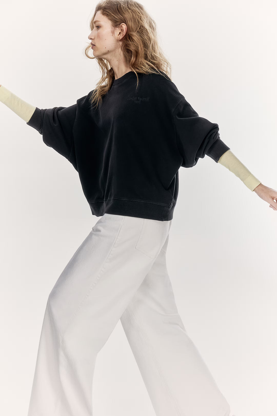 H&M Sweatshirt with Text Motif