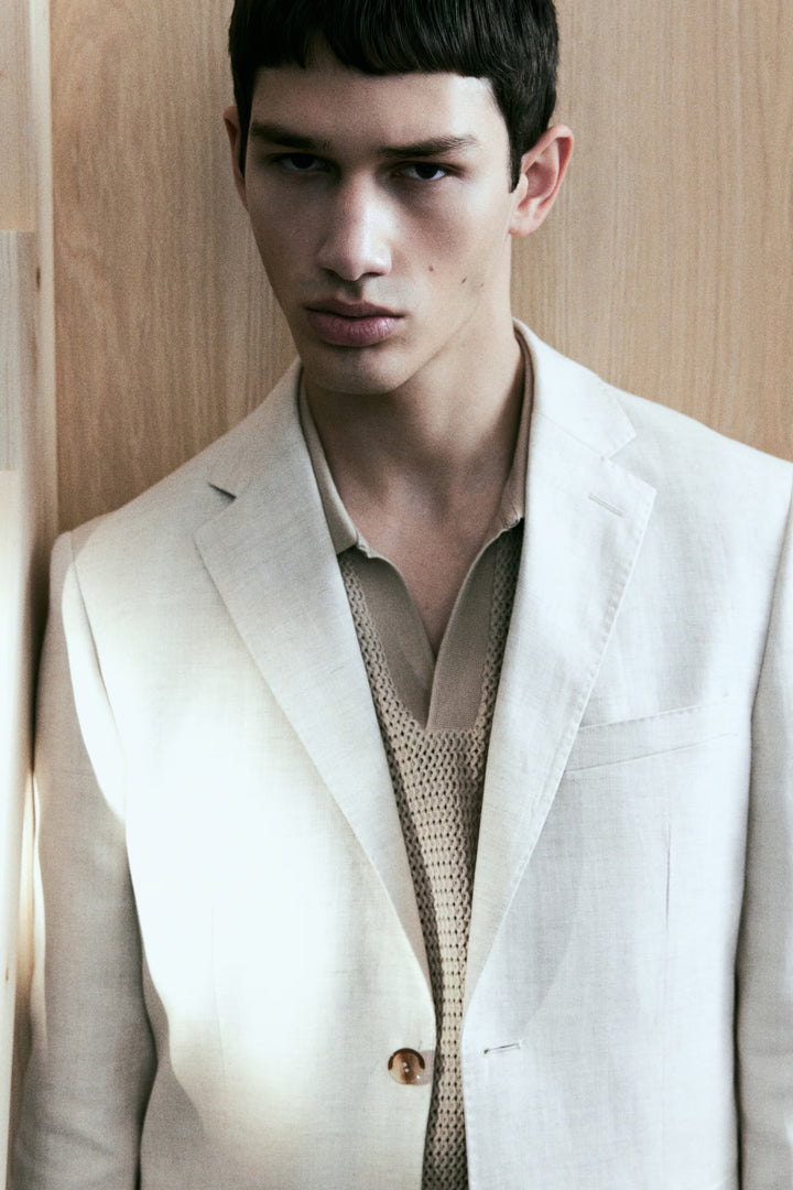 H&M Regular-Fit Linen-Blend Jacket