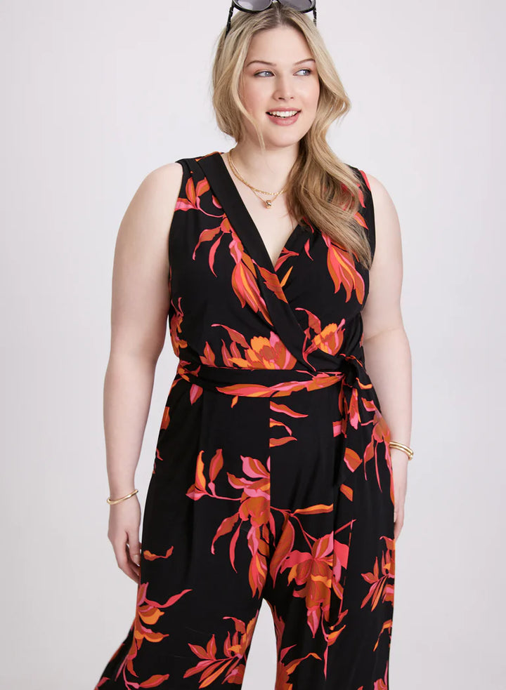 LAURA Tropical Print Jumpsuit