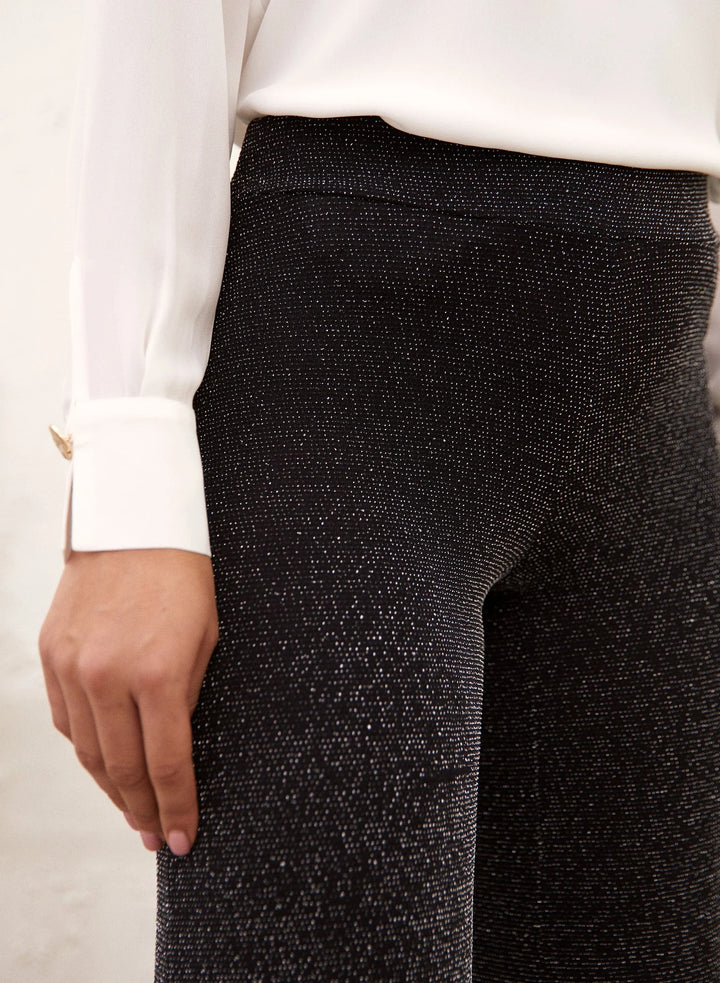 LAURA Pull-On Wide Leg Glitter Pants