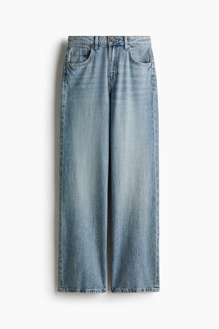 H&M Bleecker High Rise Wide Leg Jeans