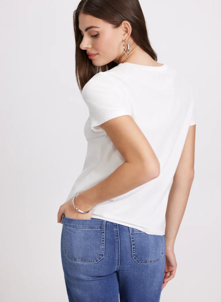 LAURA Embellished Script T-Shirt
