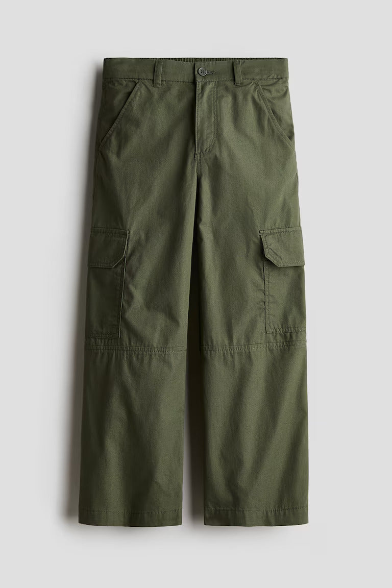 H&M Wide-leg Cargo Pants
