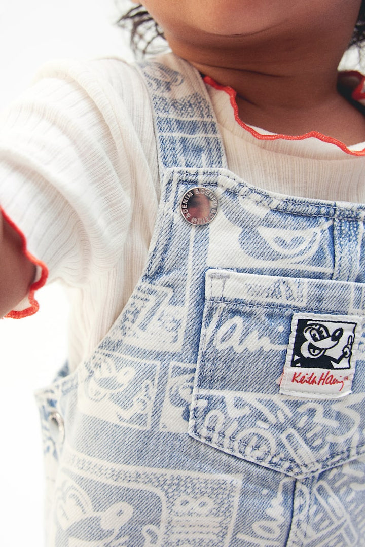 H&M Patterned Overall Dress