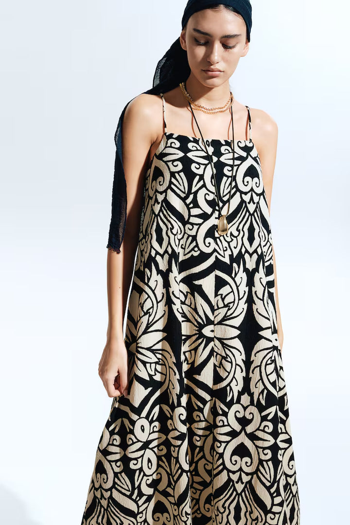 H&M Crinkled Slip Dress