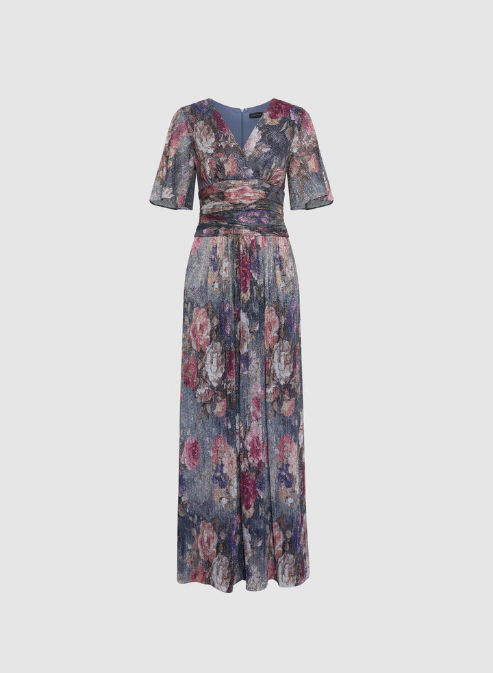 LAURA Metallic Floral Dress