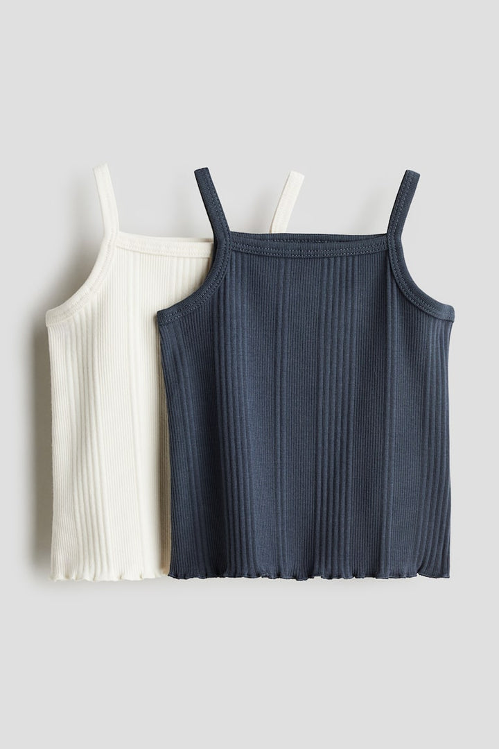 H&M 2-pack Ribbed Cotton Tank Tops