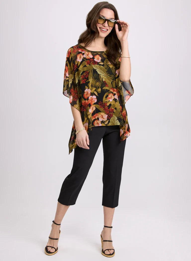 LAURA Tropical Print Blouse