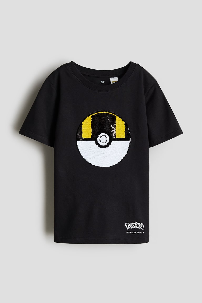 H&M Flip-sequin T-shirt