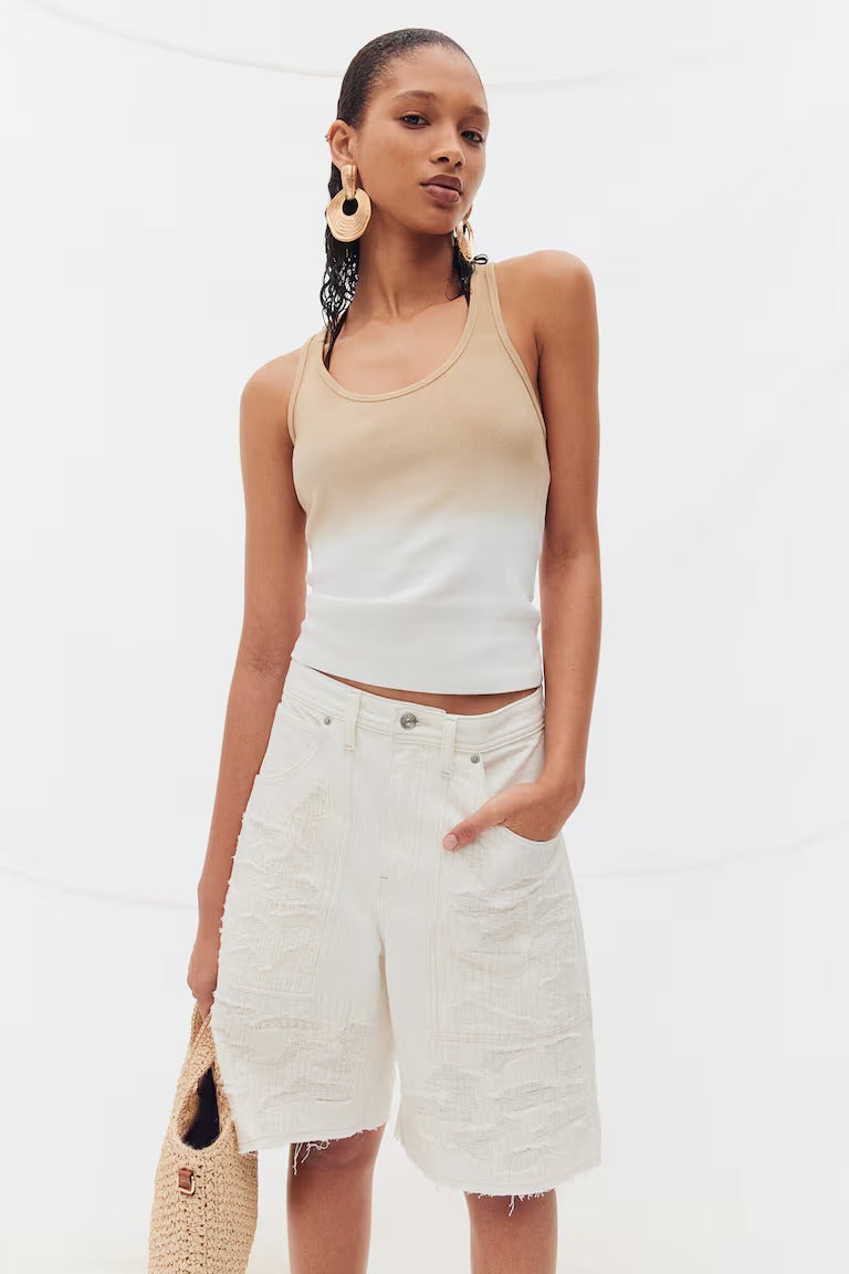 H&M BERMUDA REGULAR DENIM SHORTS