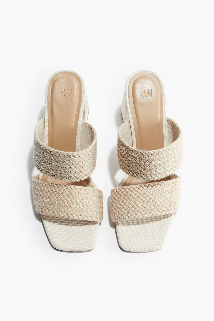 H&M Braided Sandals with Heel