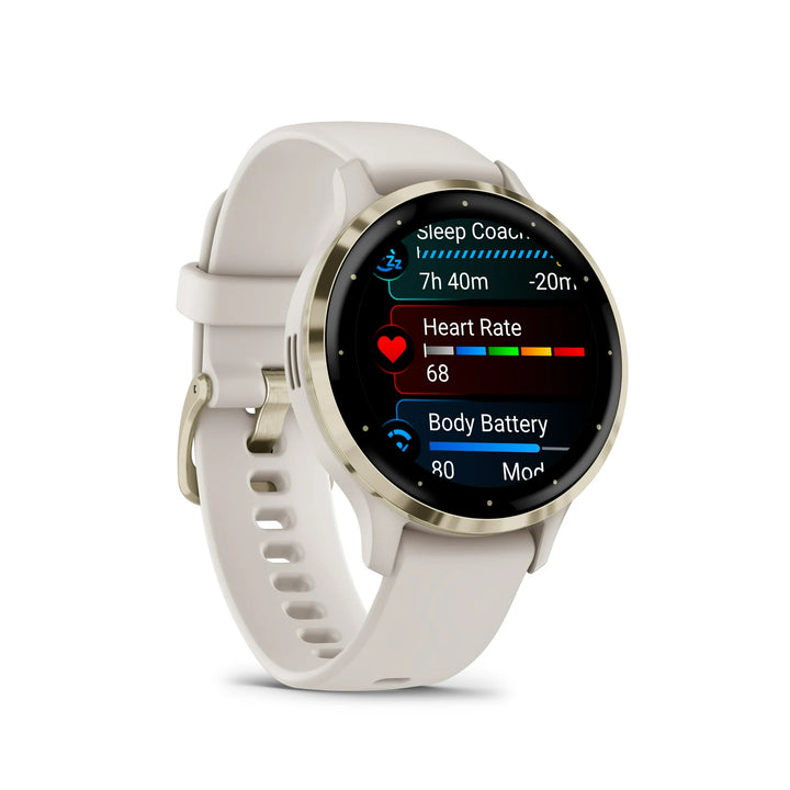 Garmin Venu® 3S, GPS Smartwatch, AMOLED Display, Advanced Health and Fitness Features, Up To 10 Days Of Battery, Ivory