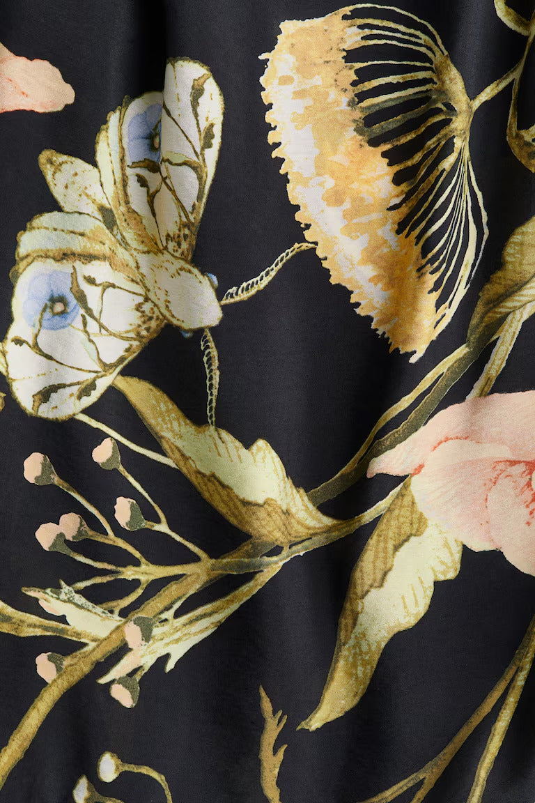 H&M Square-Neck Maxi Dress