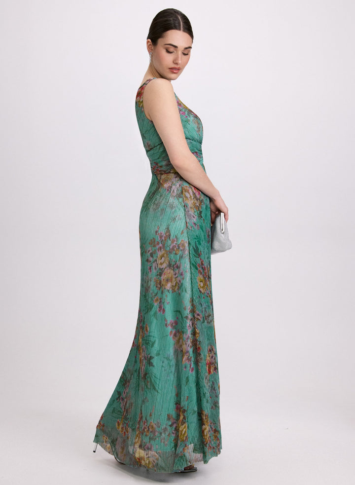 LAURA Plissé Floral Dress