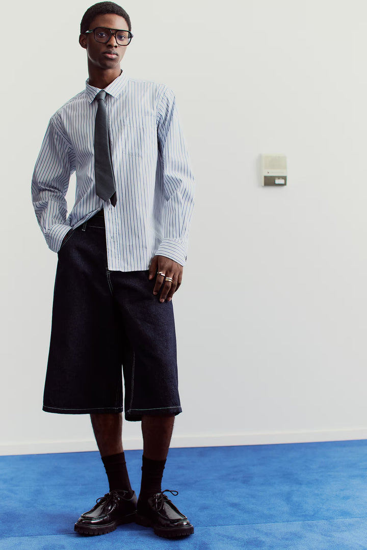 H&M Super-Baggy Denim Shorts