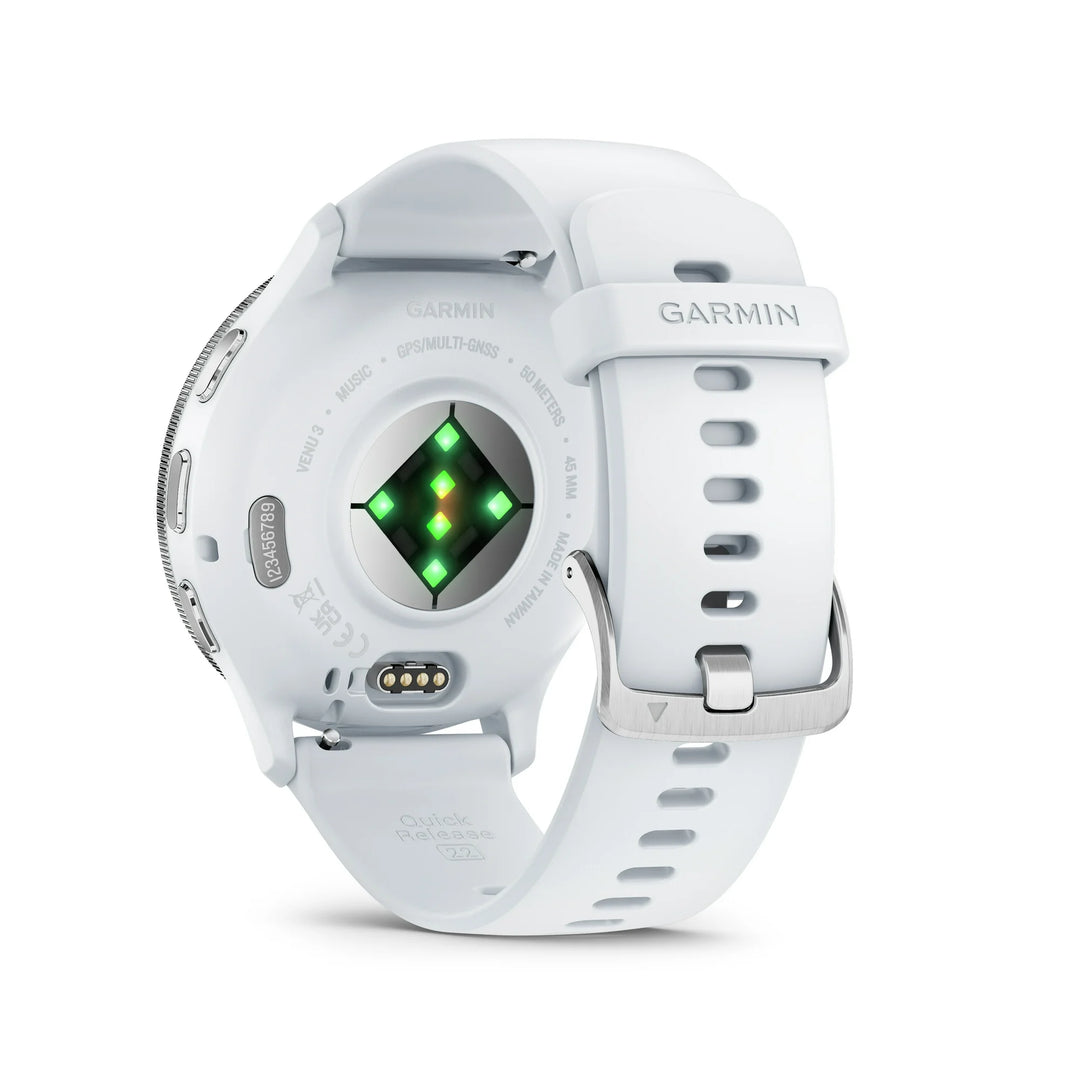 Garmin Venu® 3, GPS Smartwatch, AMOLED Display, Advanced Health and Fitness Features, Up To 14 Days Of Battery, Whitestone
