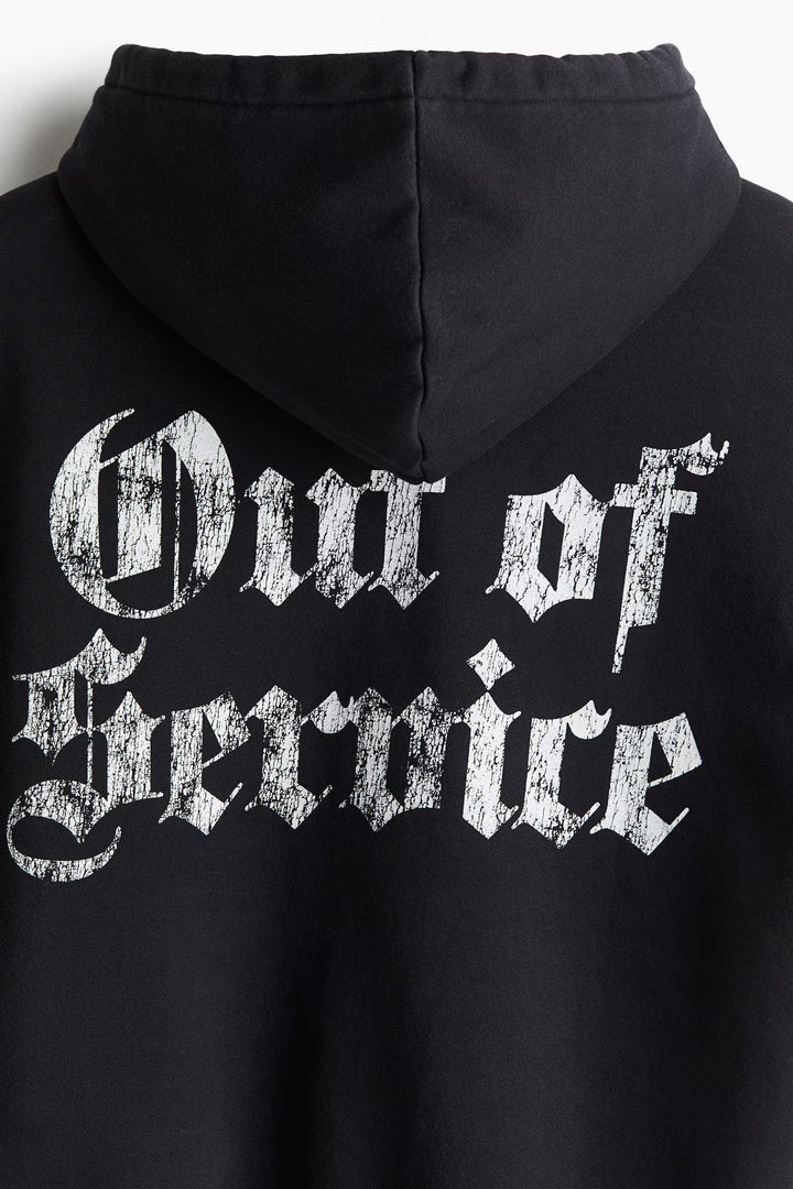 H&M Loose Fit Printed Hoodie