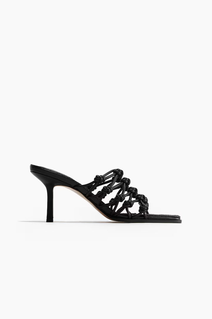 H&M Knot-detail Heeled Sandals