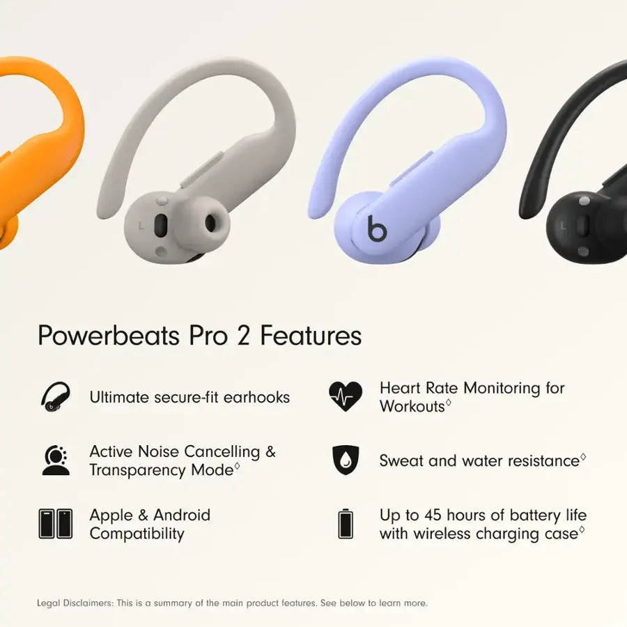 Beats - Powerbeats Pro 2 True Wireless Active Noise Canceling Earbuds - Hyper Purple