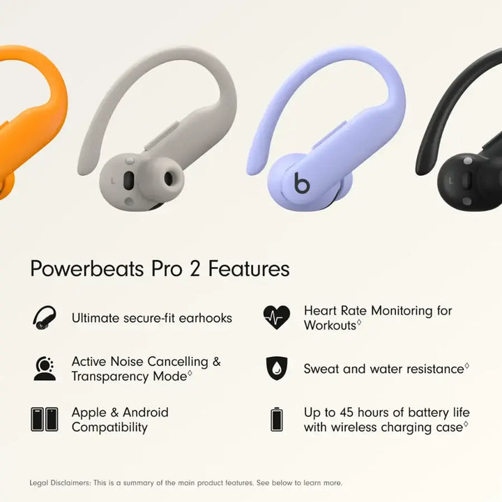 Beats - Powerbeats Pro 2 True Wireless Active Noise Canceling Earbuds - Hyper Purple