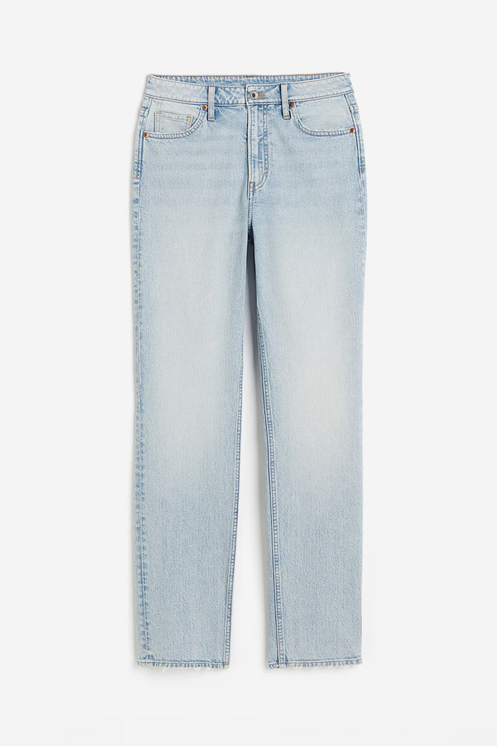 H&M High Rise Slim Straight Leg Jeans