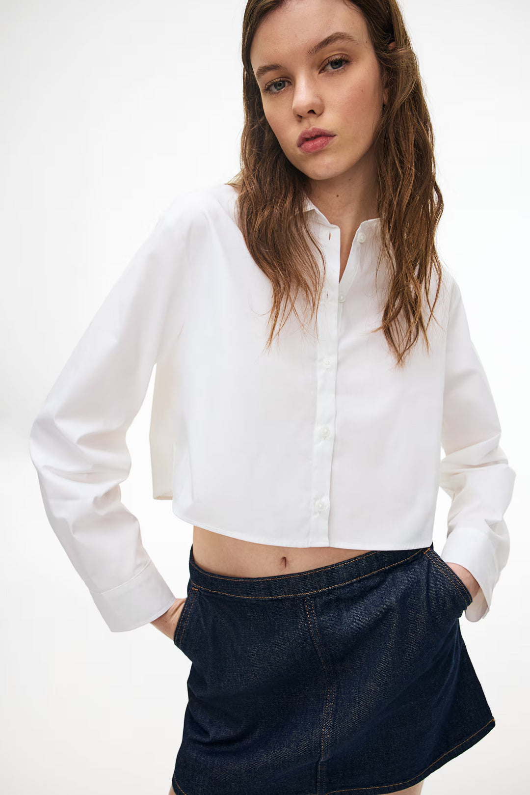 H&M Tie-Detail Crop Top