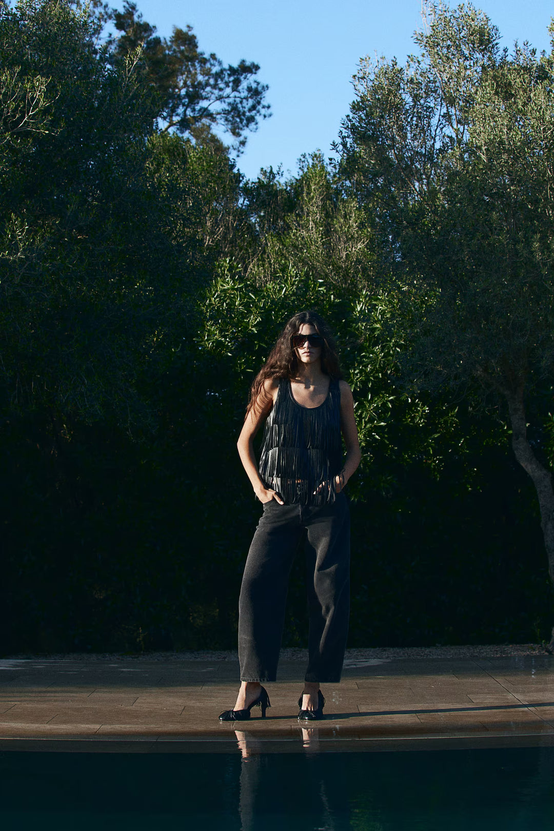 H&M Barrel High Cropped Jeans