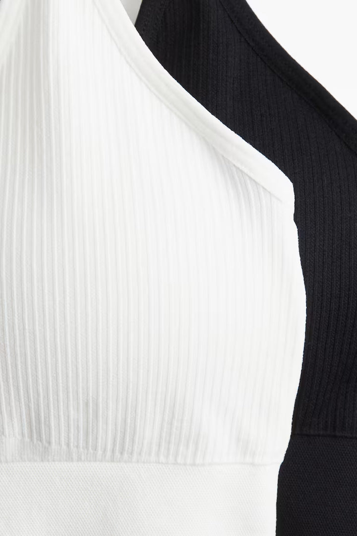 H&M 2-PACK MEDIUM SUPPORT SPORTS BRAS WITH DRYMOVE™