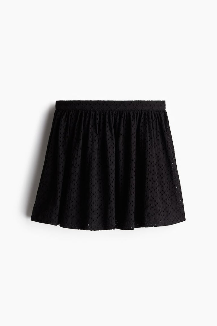H&M Eyelet Embroidered Mini Skirt