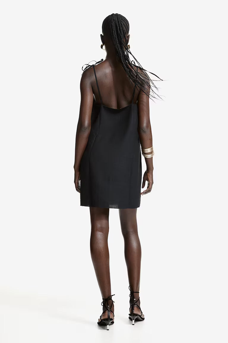 H&M Dress with Tie Shoulder Straps