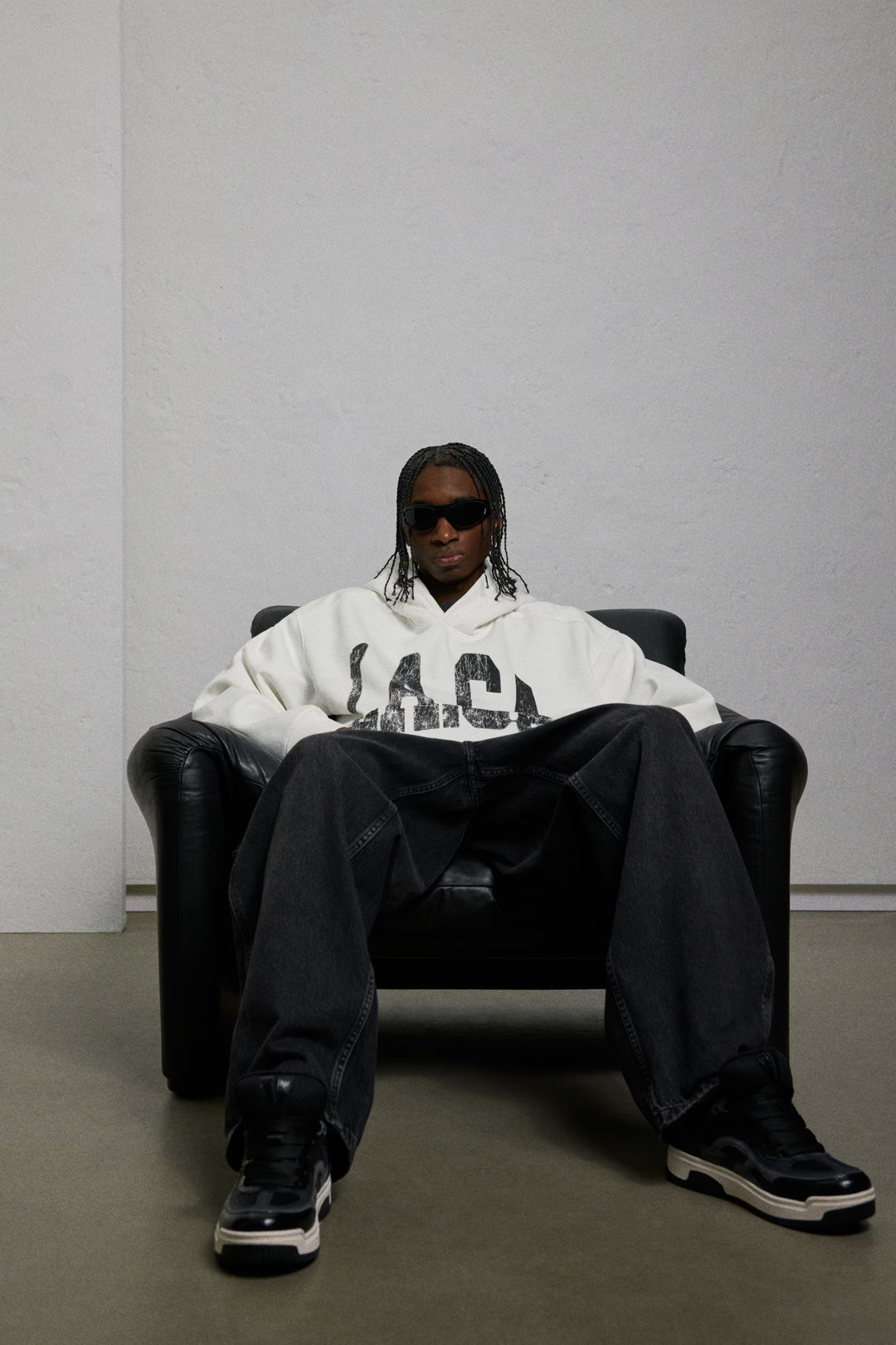 H&M Loose Fit Printed Hoodie