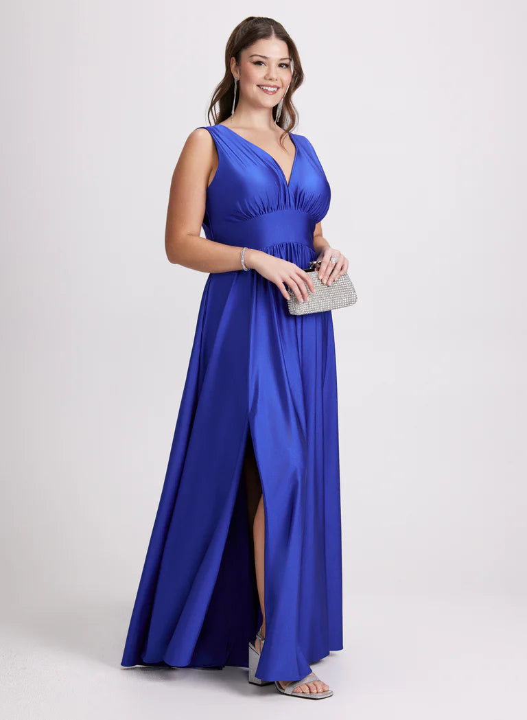 LAURA Plunging Neckline Maxi Dress