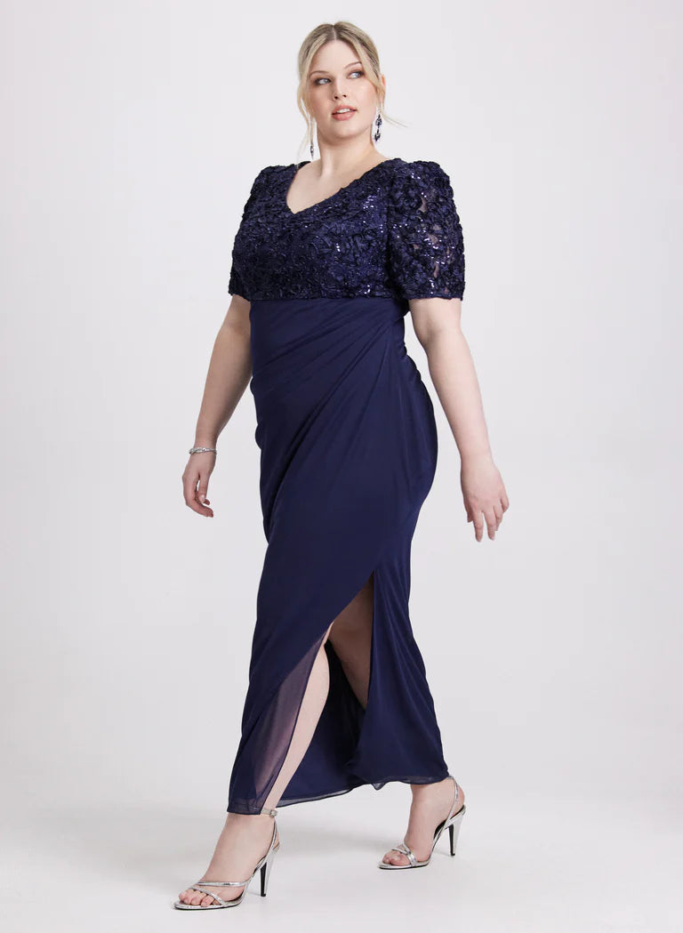 LAURA Sequin Empire Dress