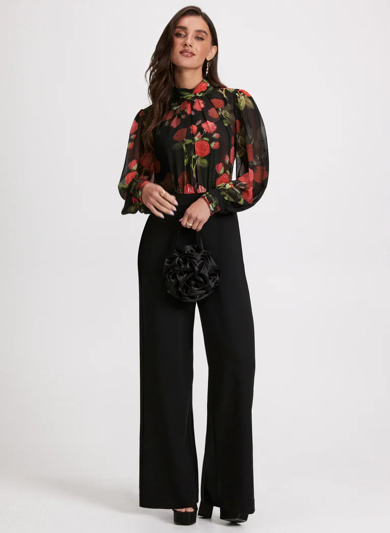 LAURA Floral Illusion Jumpsuit