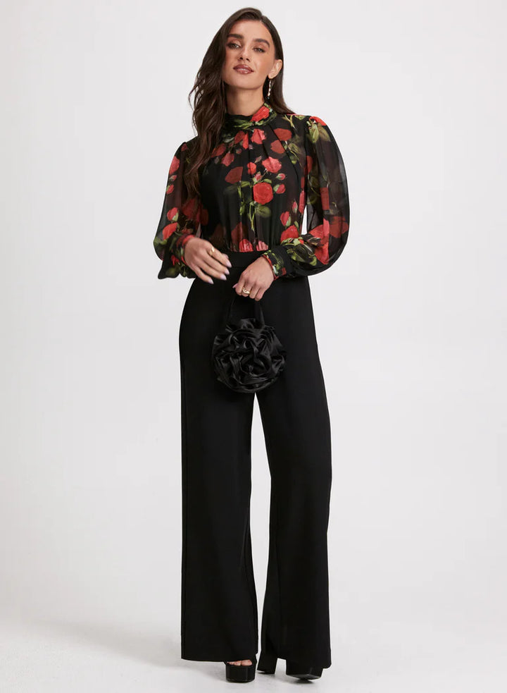 LAURA Floral Illusion Jumpsuit
