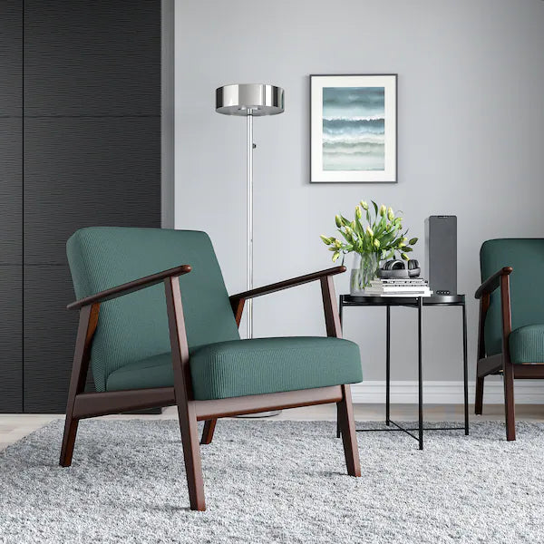 IKEA EKENÄSET Armchair, Kelinge gray-turquoise