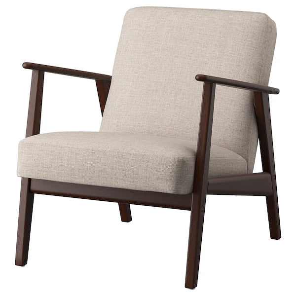 IKEA EKENÄSET Armchair, Kilanda light beige