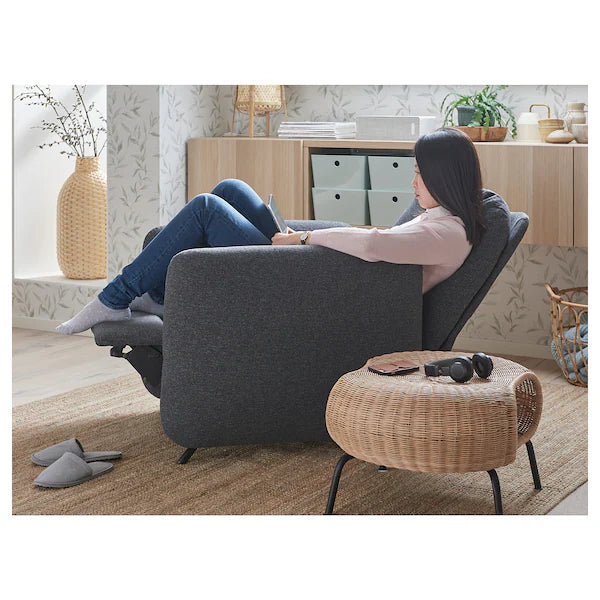 IKEA EKOLSUND Recliner, Gunnared dark gray